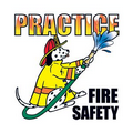 Practice Fire Safety Temporary Tattoo